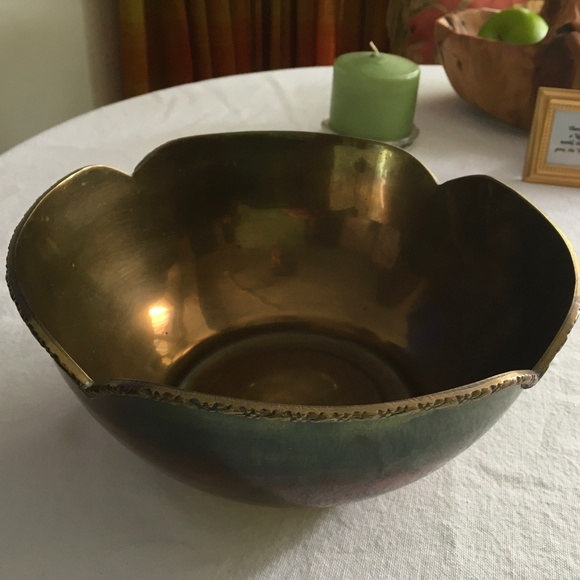 Vintage brass bowl - made in India - Picture 2 of 4
